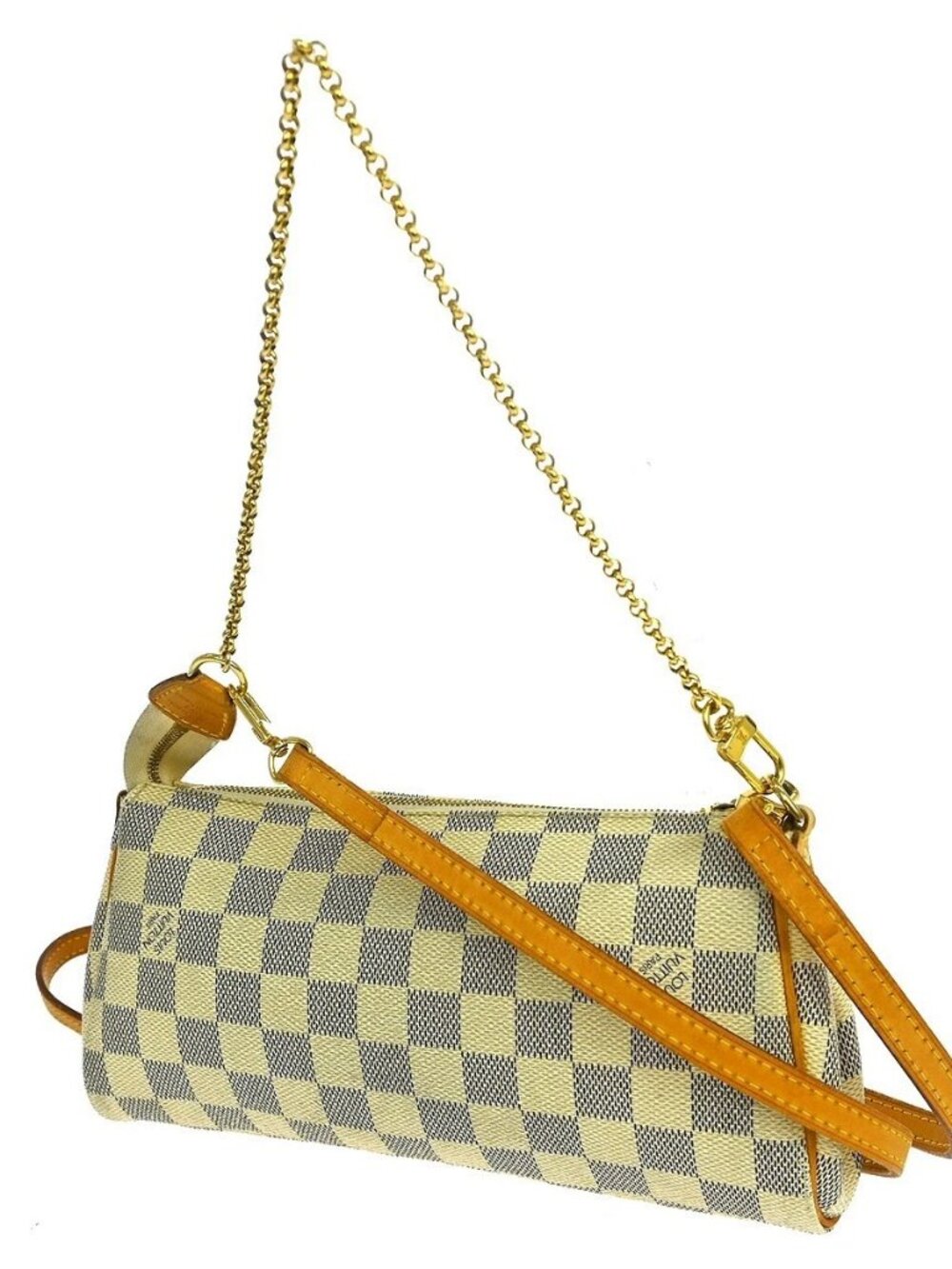 LOUIS VUITTON DAMIER AZUR EVA 2WAY CHAIN HANDBAG N55214 DU0171 NQ06836 - Picture 2 of 15